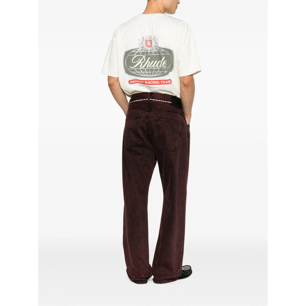 Rhude Neutrals T-Shirts & Vests - T-Shirts Men RHUDE