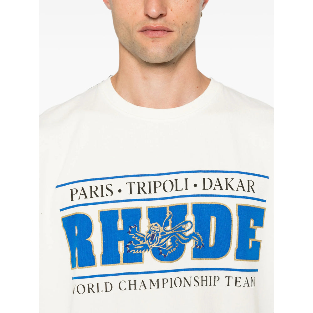 Rhude Neutrals T-Shirts & Vests - T-Shirts Men RHUDE