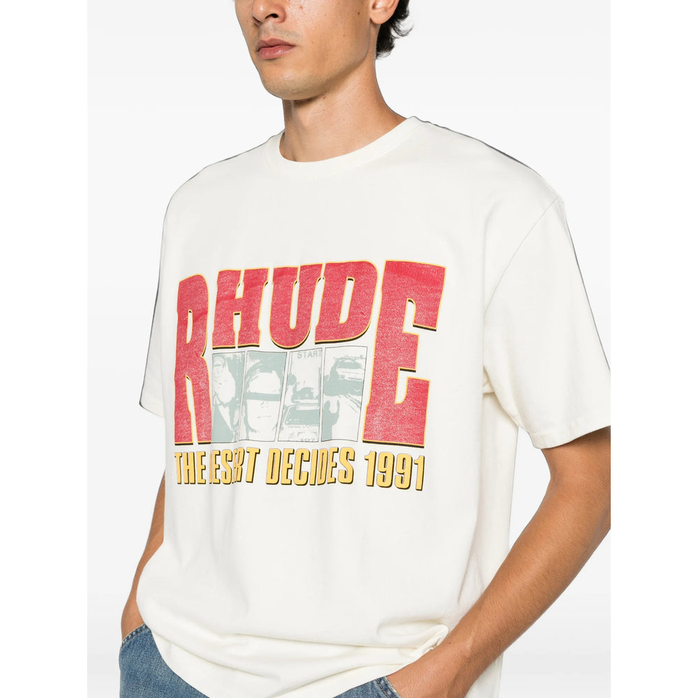 Rhude Neutrals T-Shirts & Vests - T-Shirts Men RHUDE
