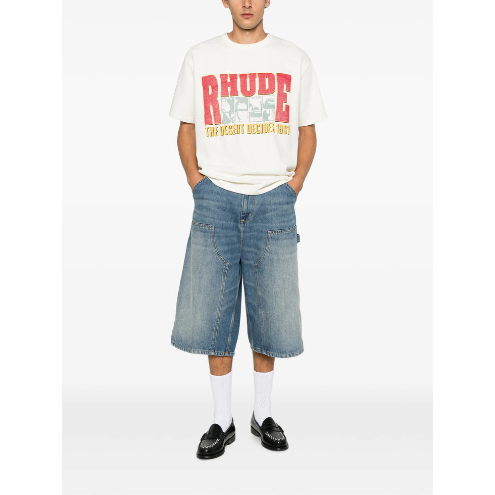 Rhude Neutrals T-Shirts & Vests - T-Shirts Men RHUDE