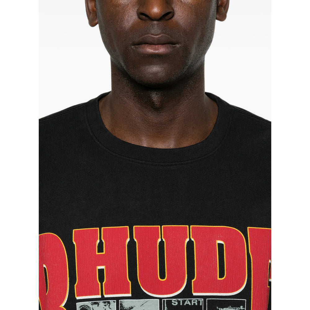 Rhude Black T-Shirts & Vests - T-Shirts Men RHUDE