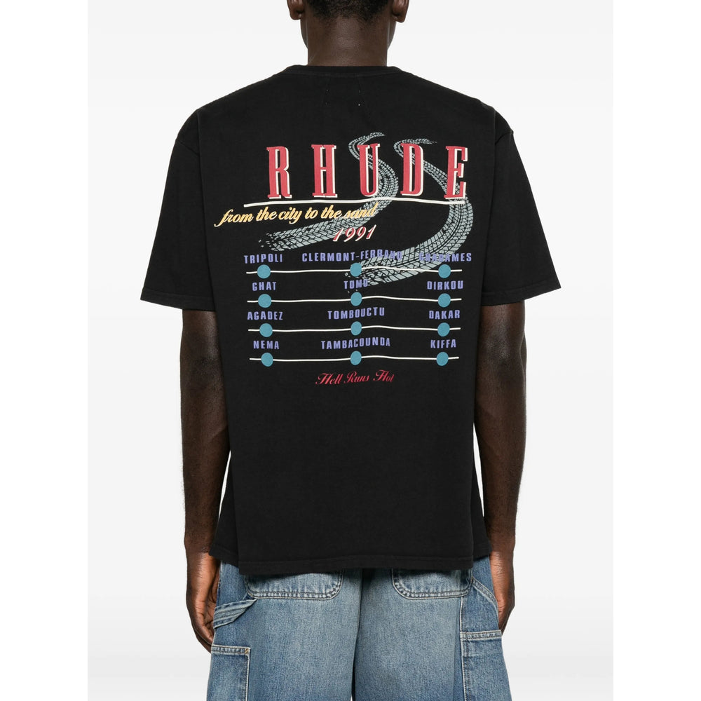 Rhude Black T-Shirts & Vests - T-Shirts Men RHUDE