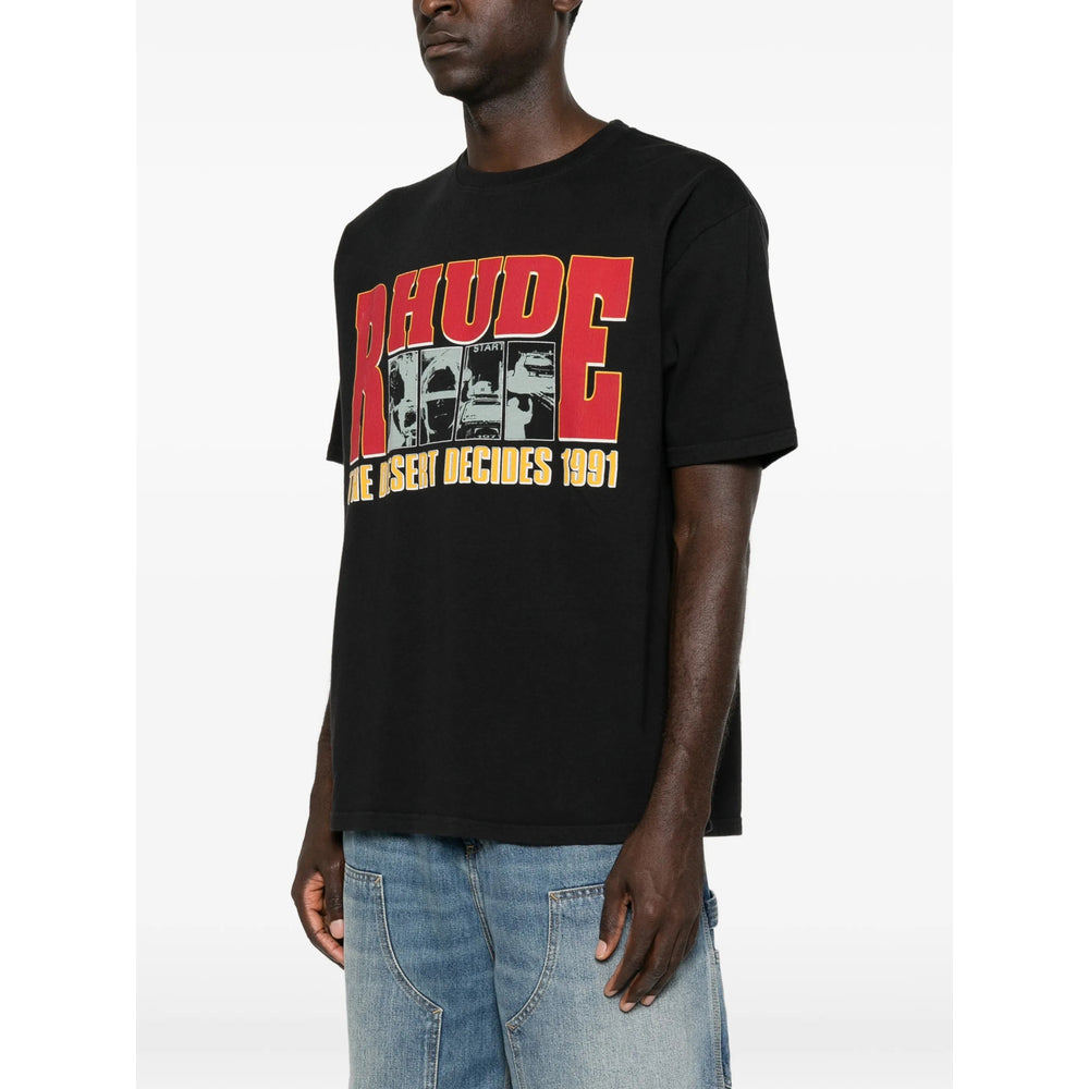 Rhude Black T-Shirts & Vests - T-Shirts Men RHUDE
