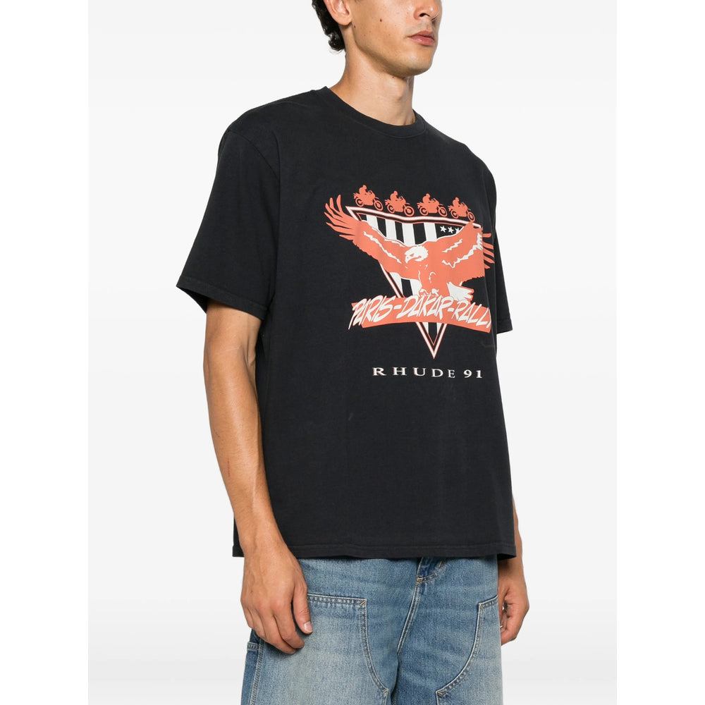 Rhude Black T-Shirts & Vests - T-Shirts Men RHUDE