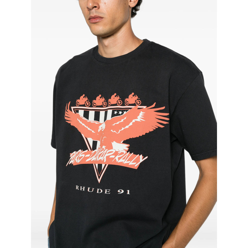 Rhude Black T-Shirts & Vests - T-Shirts Men RHUDE