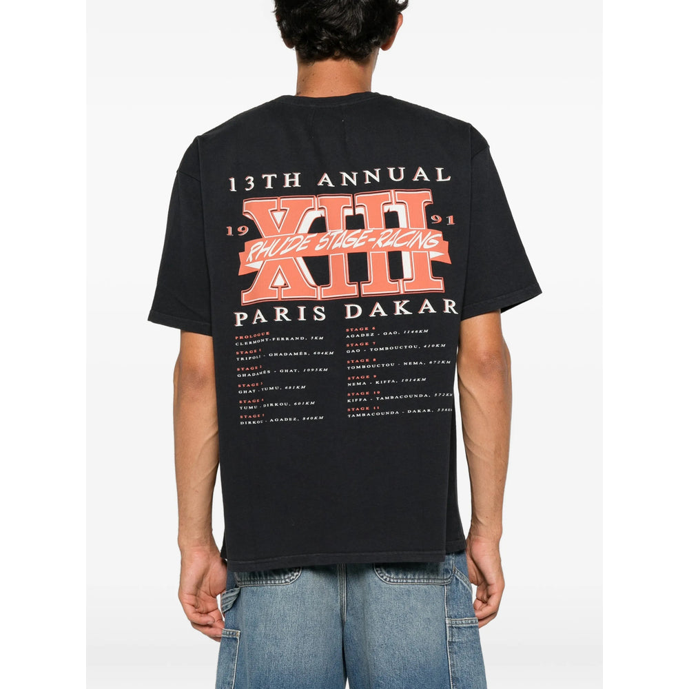Rhude Black T-Shirts & Vests - T-Shirts Men RHUDE