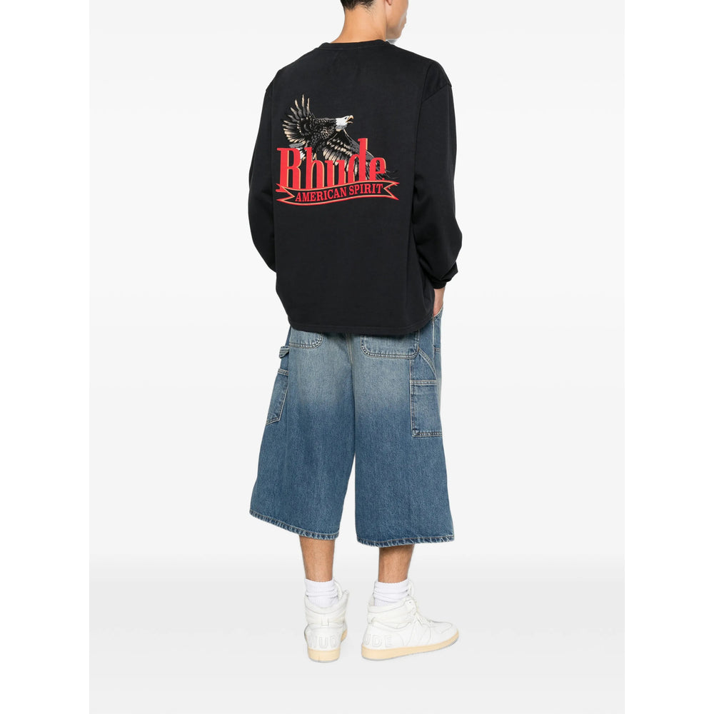 Rhude Black T-Shirts & Vests - T-Shirts Men RHUDE