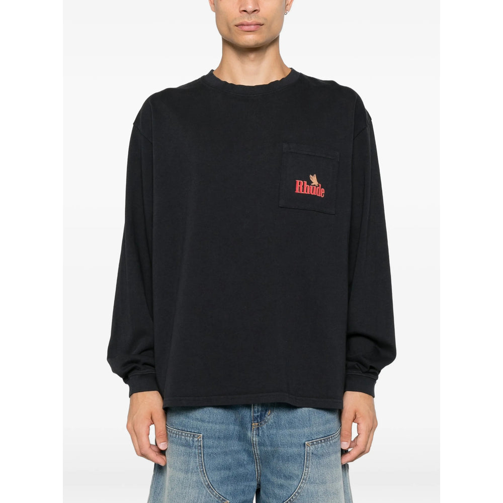 Rhude Black T-Shirts & Vests - T-Shirts Men RHUDE