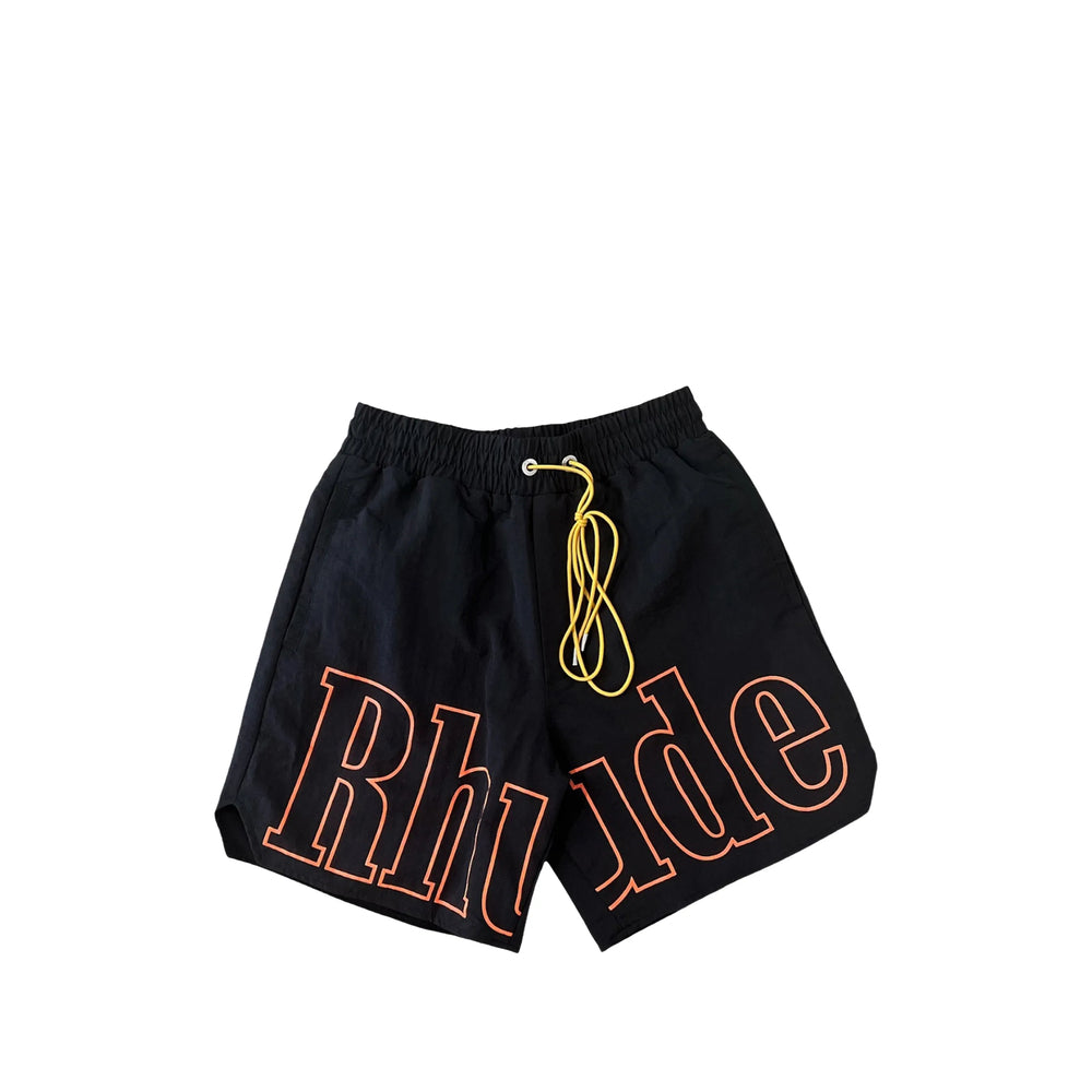 Rhude Black Beachwear - Swim Shorts Men RHUDE