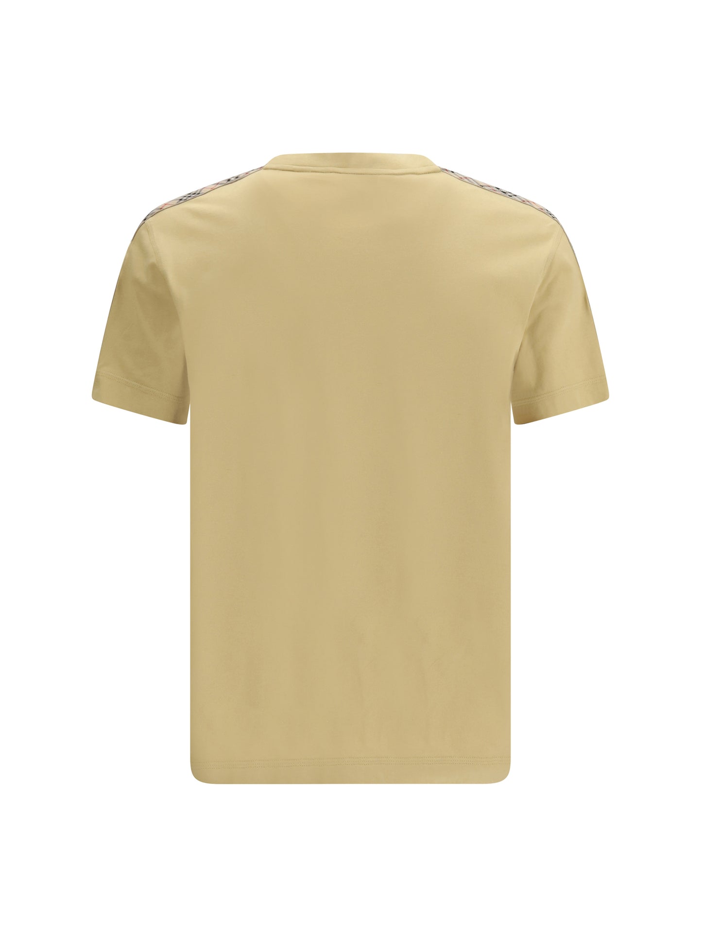 Burberry Men T-Shirt With Check Trims BURBERRY