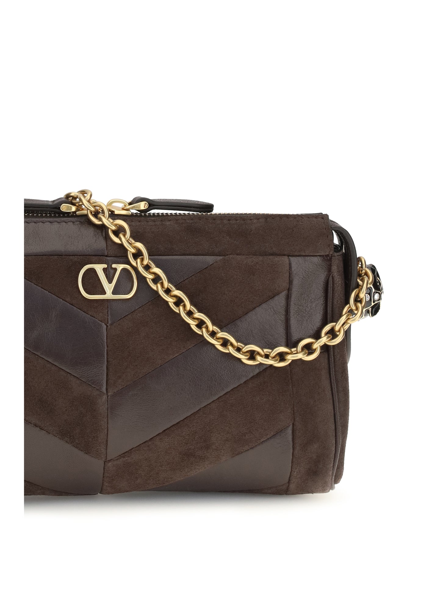 Valentino Garavani Women Panthea Shoulder Bag Chevron Pattern VALENTINO GARAVANI