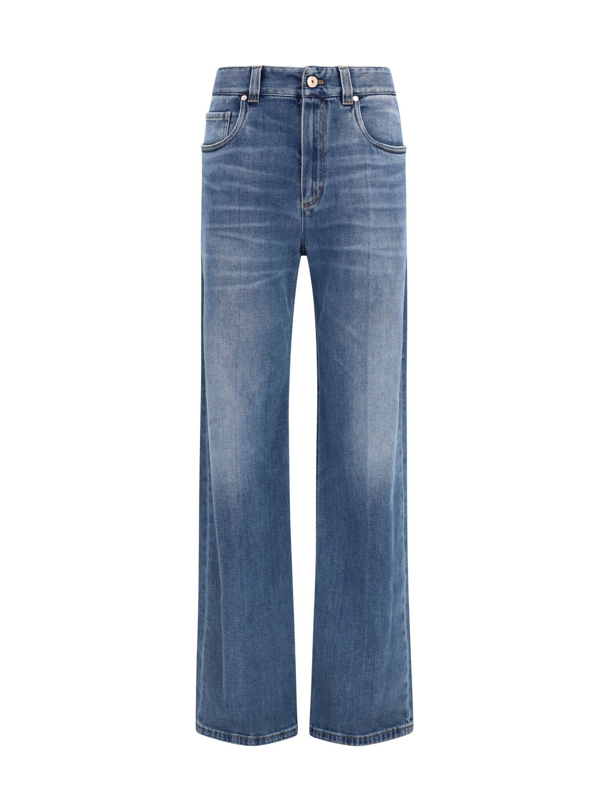 Brunello Cucinelli Women Cotton Denim Pants BRUNELLO CUCINELLI