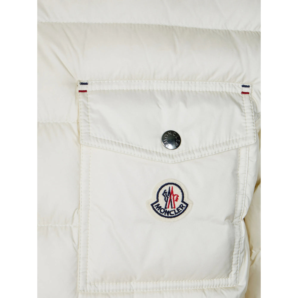 Moncler White Jackets - Padded & Down Jackets Men MONCLER
