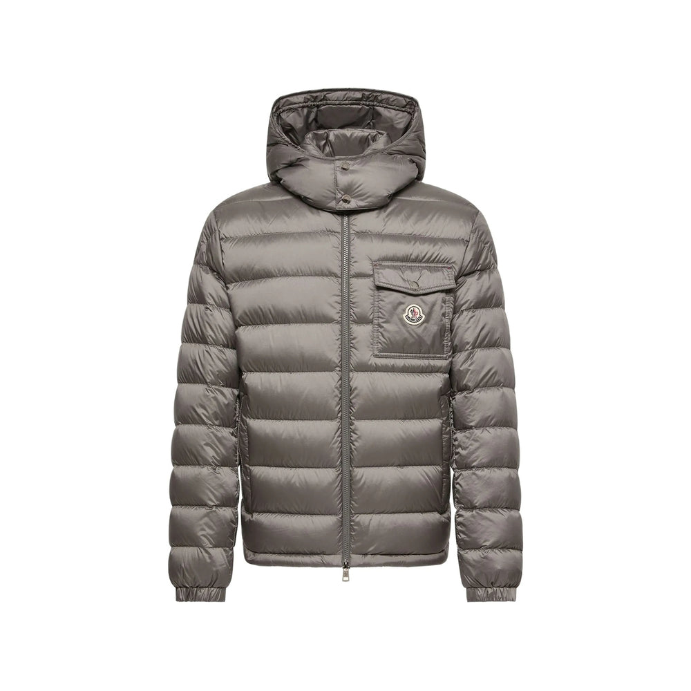 Moncler Grey Jackets - Padded & Down Jackets Men MONCLER