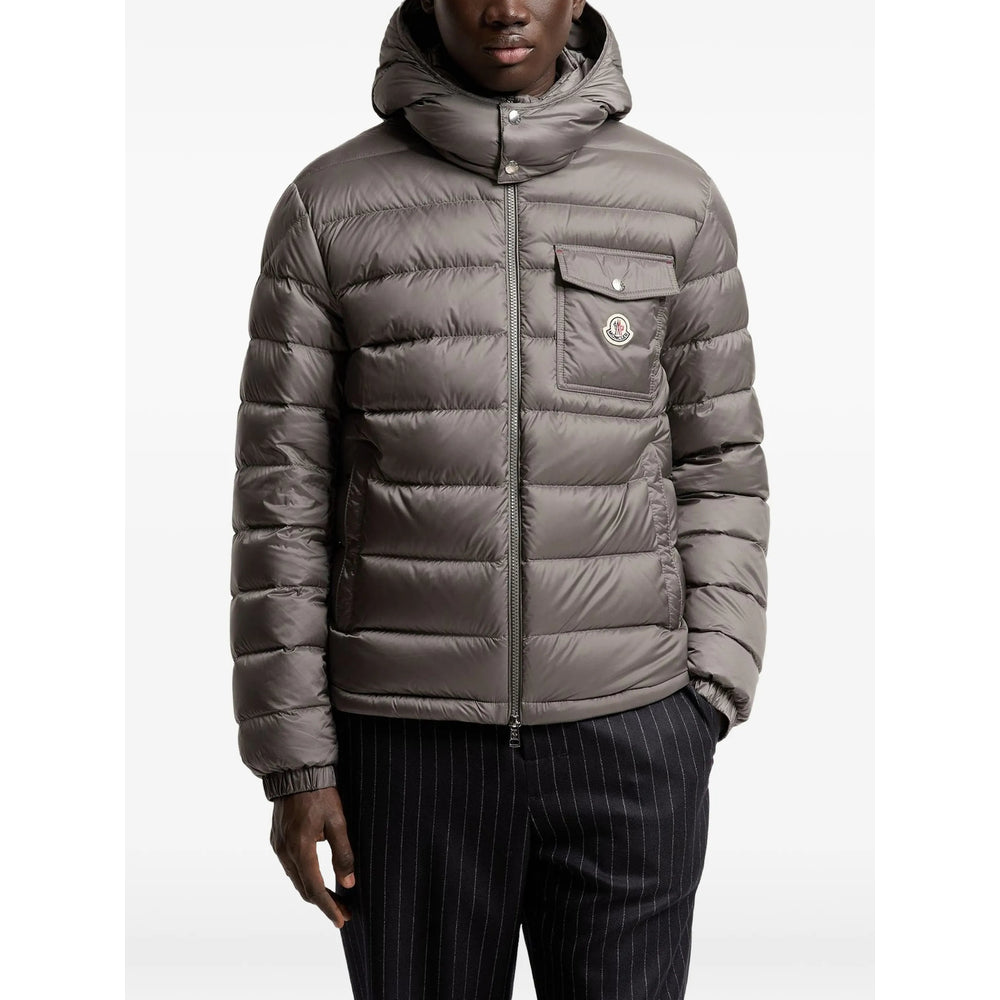 Moncler Grey Jackets - Padded & Down Jackets Men MONCLER