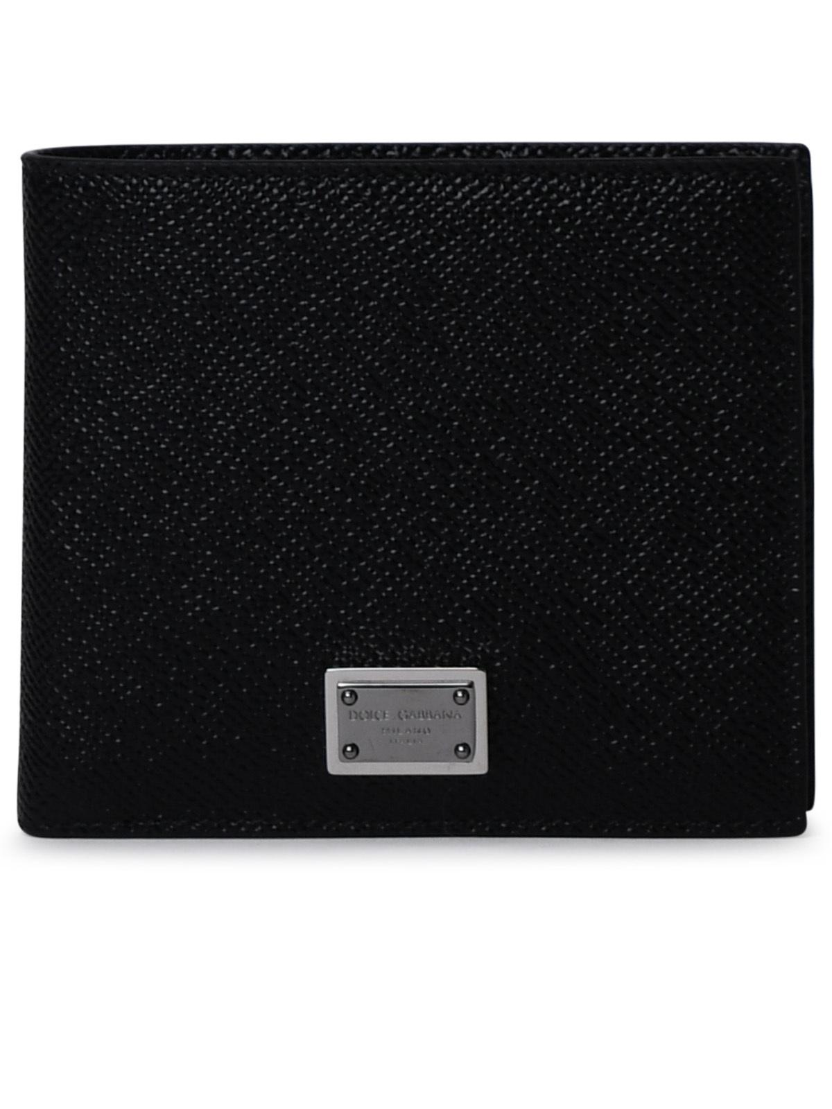 Dolce & Gabbana Black Leather Wallet Men DOLCE & GABBANA