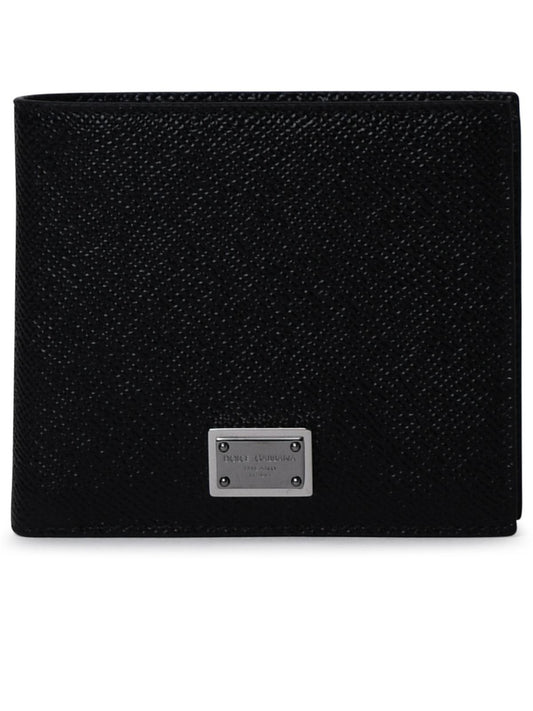 Dolce & Gabbana Black Leather Wallet Men DOLCE & GABBANA