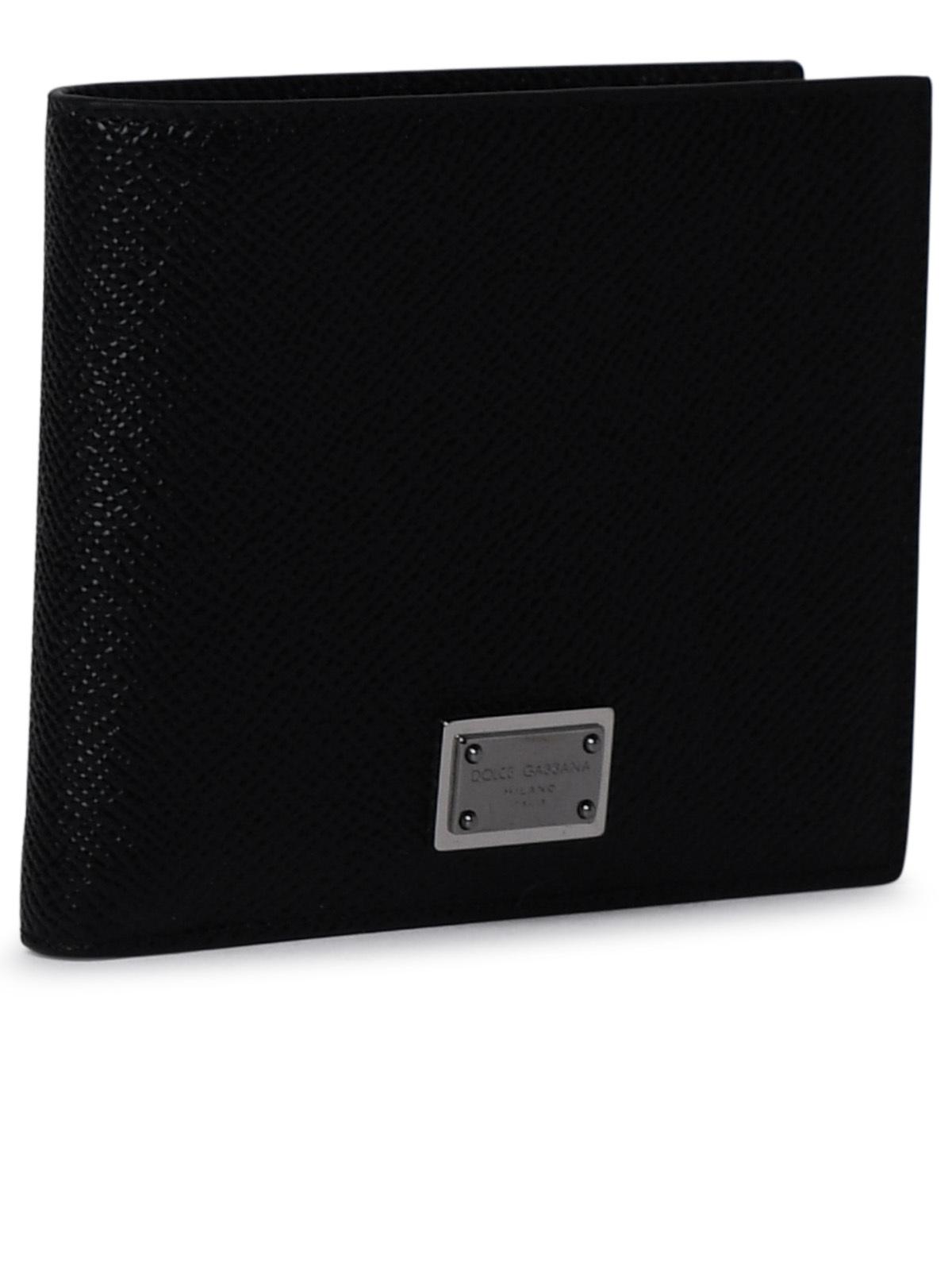 Dolce & Gabbana Black Leather Wallet Men DOLCE & GABBANA