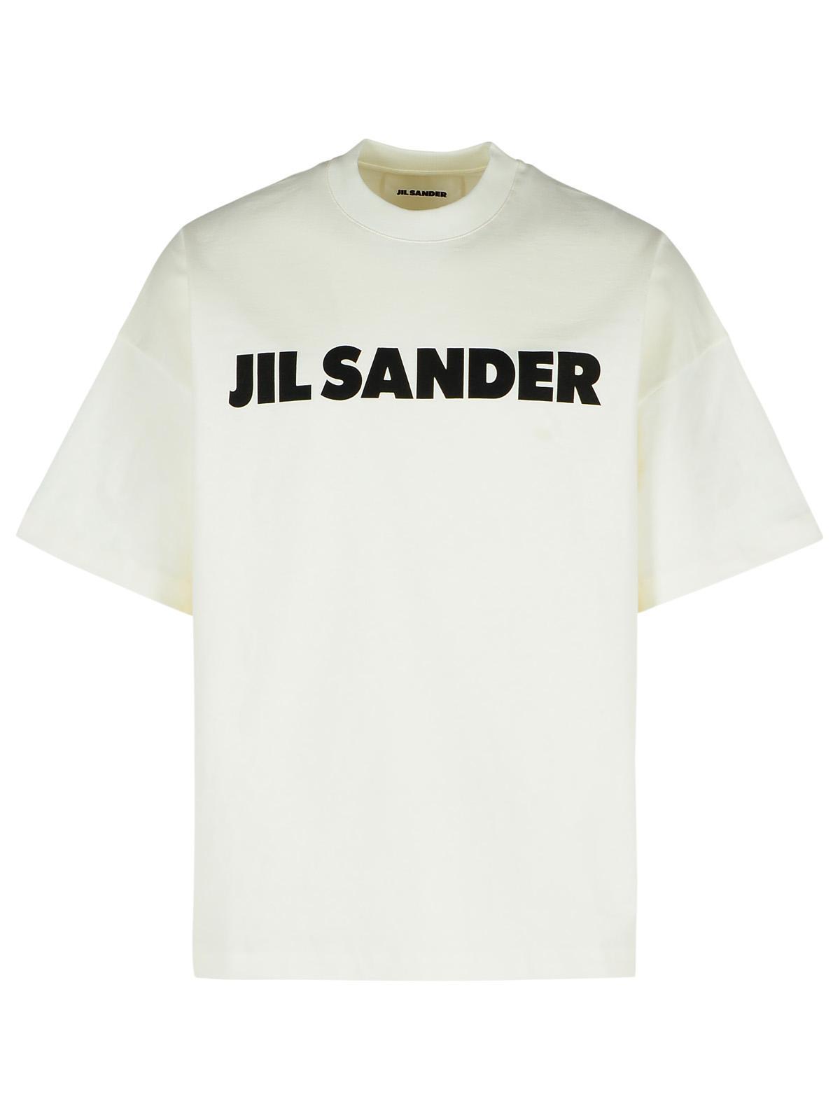 Jil Sander Ivory Cotton T-Shirt Men JIL SANDER