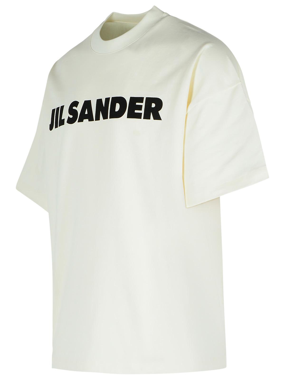 Jil Sander Ivory Cotton T-Shirt Men JIL SANDER