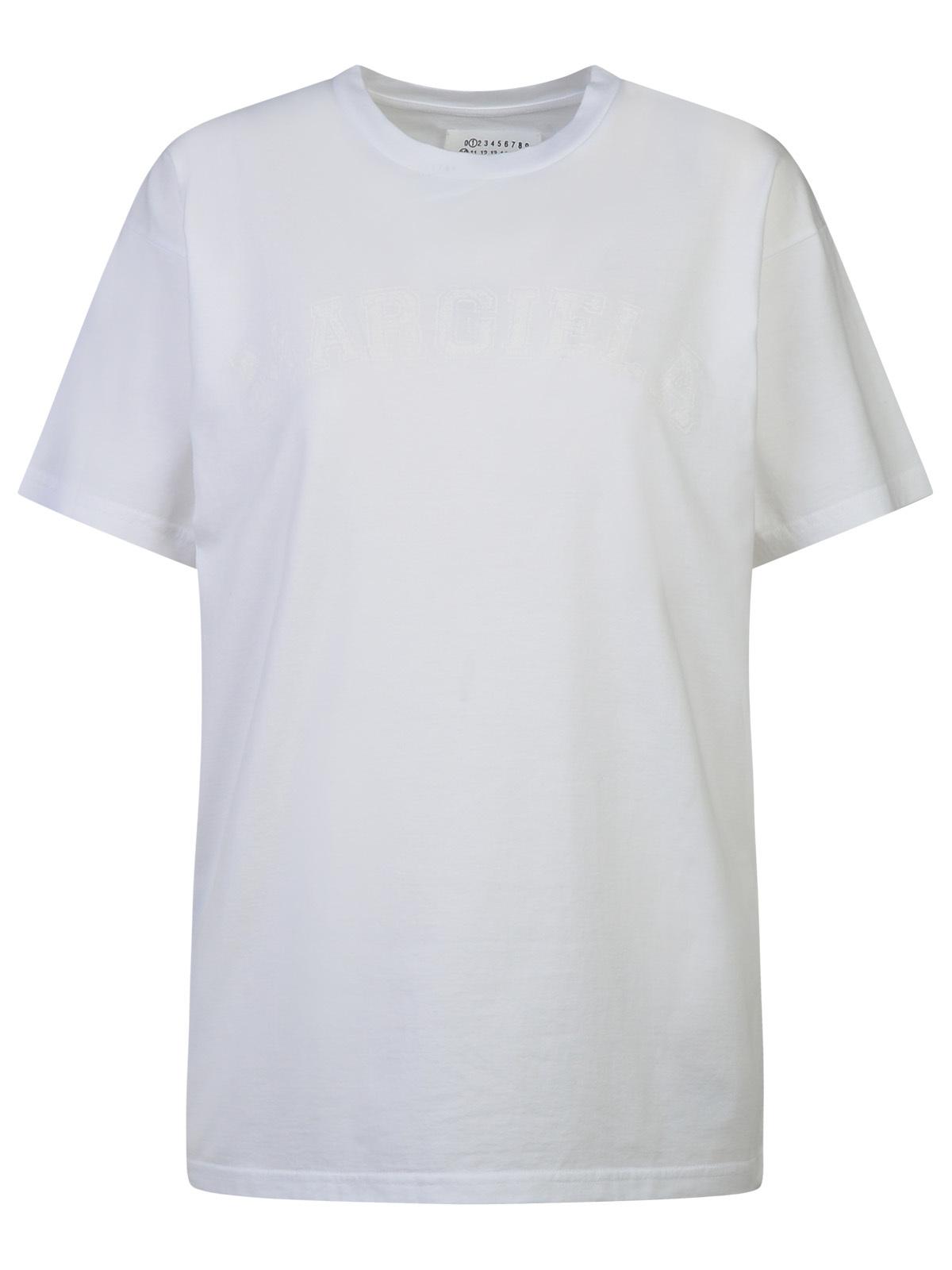 Maison Margiela White Cotton T-Shirt Women MAISON MARGIELA