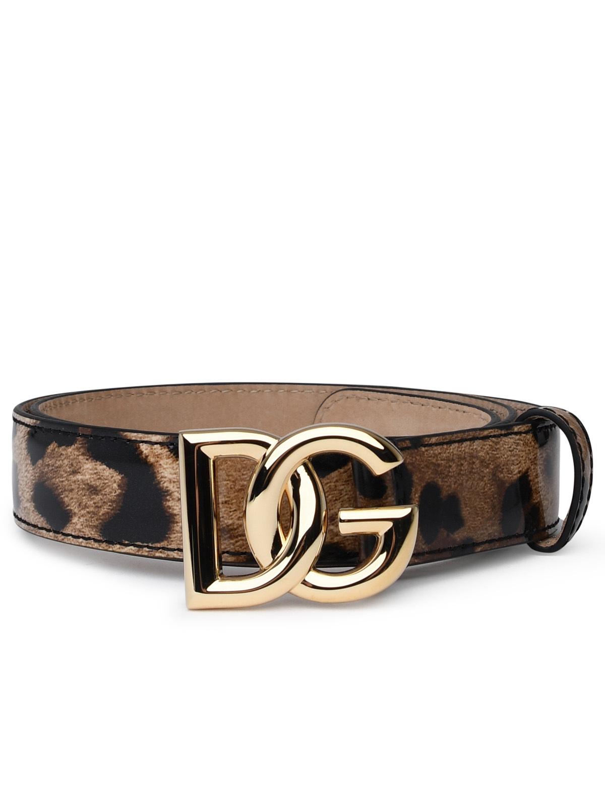 Dolce & Gabbana Two-Color Shiny Leather Belt Women DOLCE & GABBANA