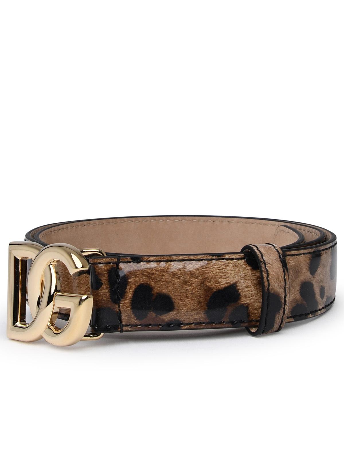 Dolce & Gabbana Two-Color Shiny Leather Belt Women DOLCE & GABBANA