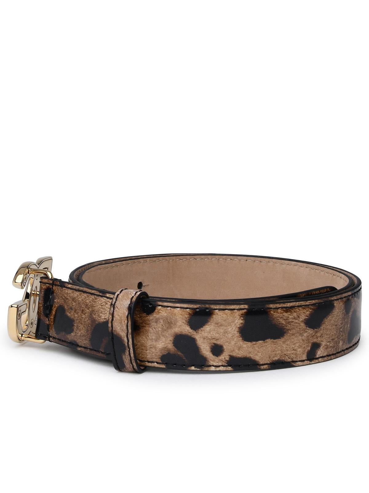 Dolce & Gabbana Two-Color Shiny Leather Belt Women DOLCE & GABBANA