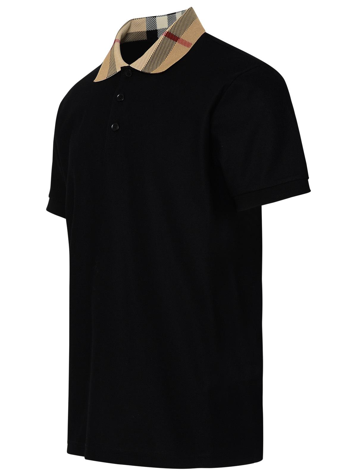 Burberry Cody Polo Shirt In Black Cotton Men BURBERRY