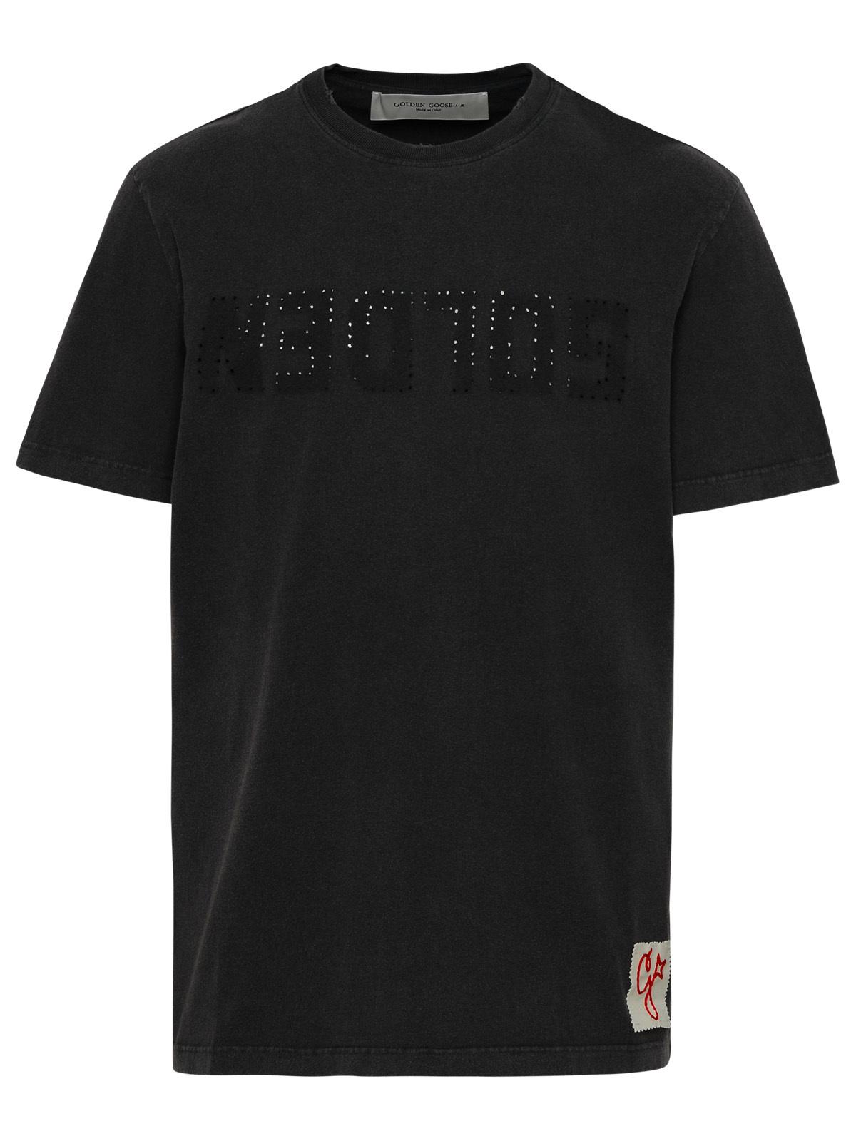 Golden Goose Gray Cotton T-Shirt Men GOLDEN GOOSE
