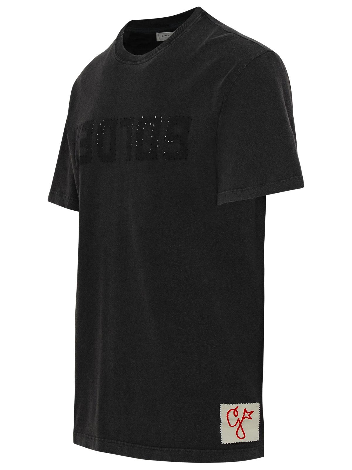 Golden Goose Gray Cotton T-Shirt Men GOLDEN GOOSE