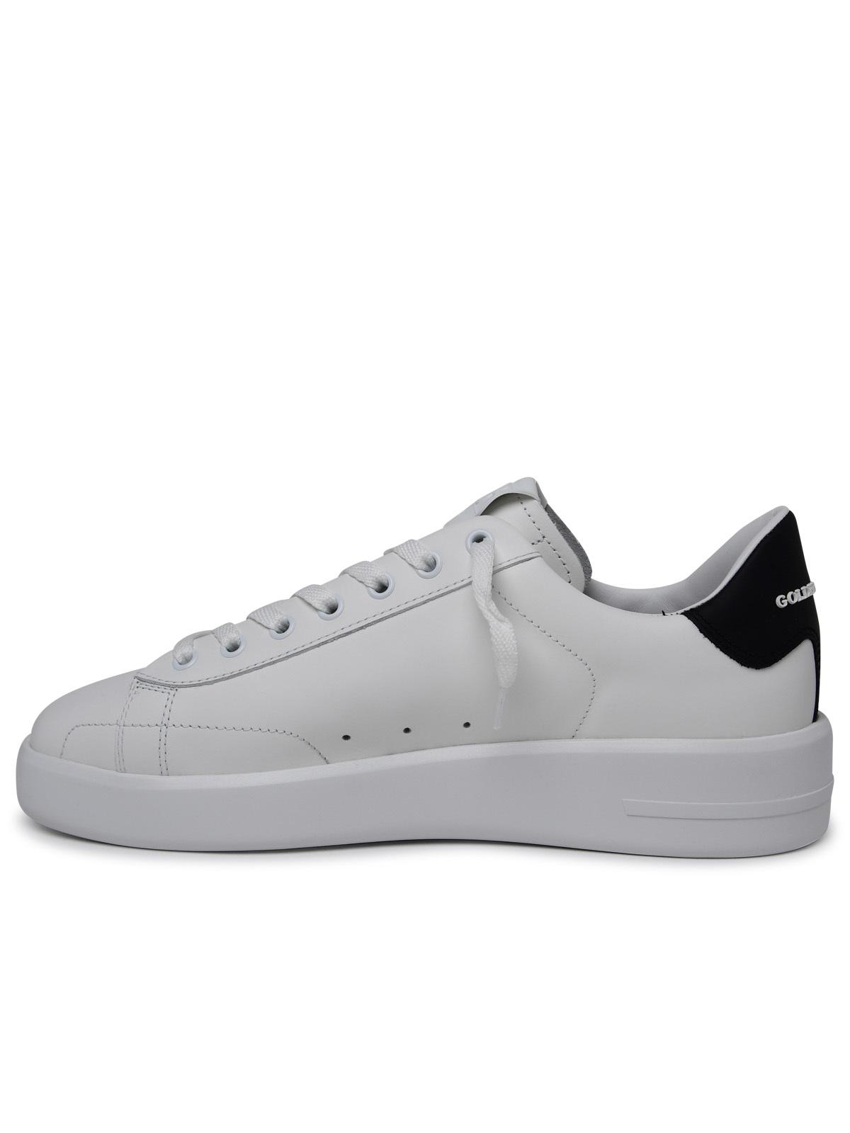 Golden Goose Purestar Sneakers In White Calf Leather Men GOLDEN GOOSE
