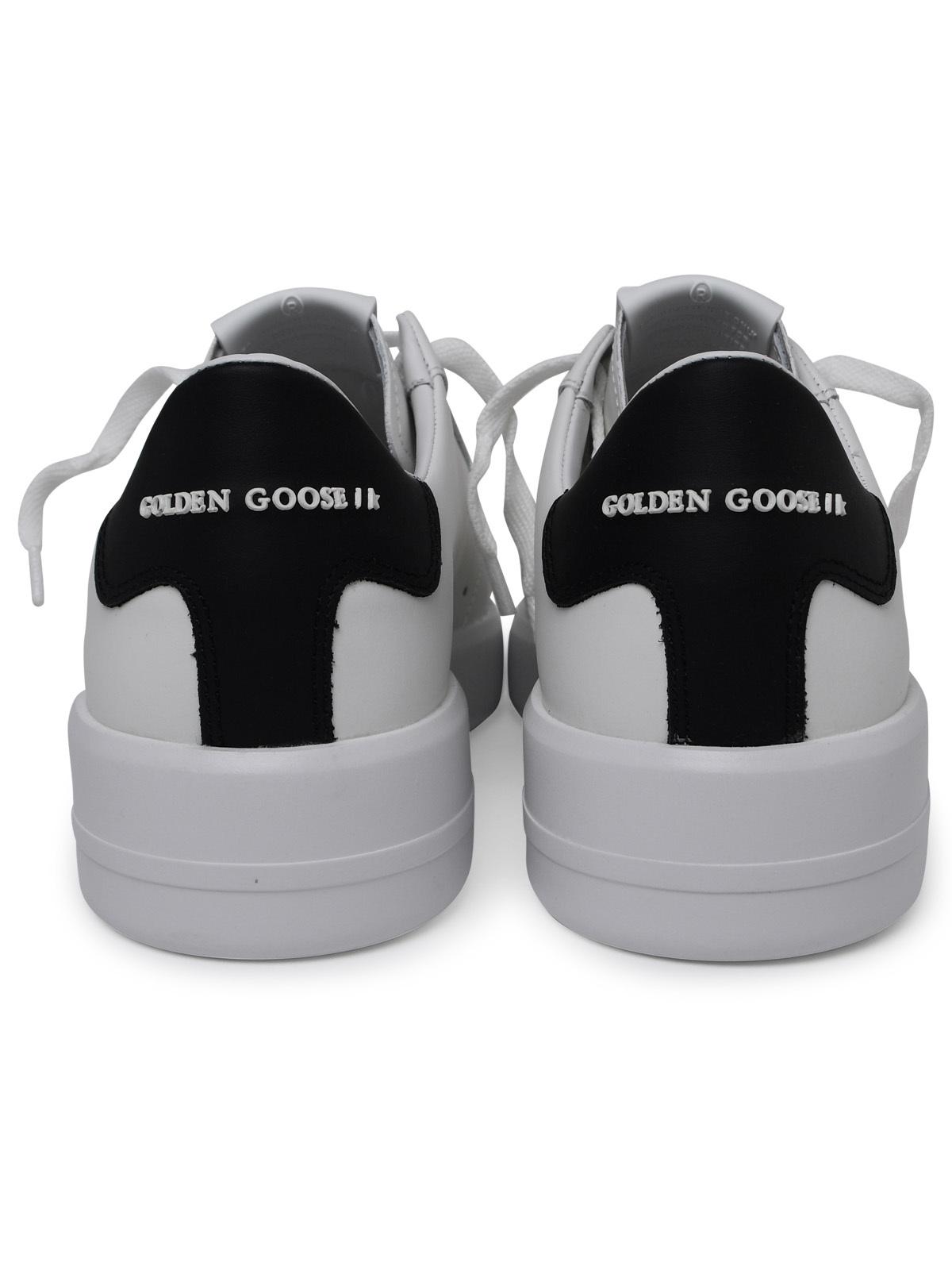 Golden Goose Purestar Sneakers In White Calf Leather Men GOLDEN GOOSE