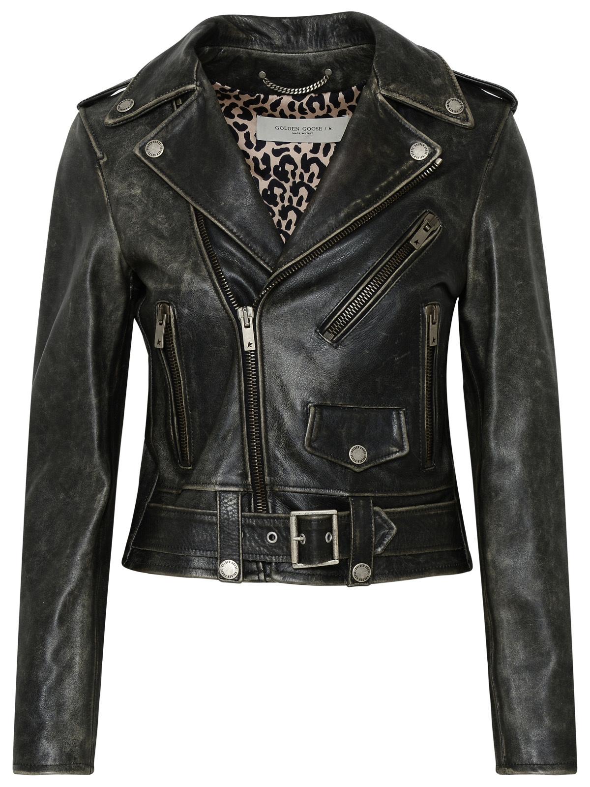 Golden Goose Leather Jacket Women GOLDEN GOOSE