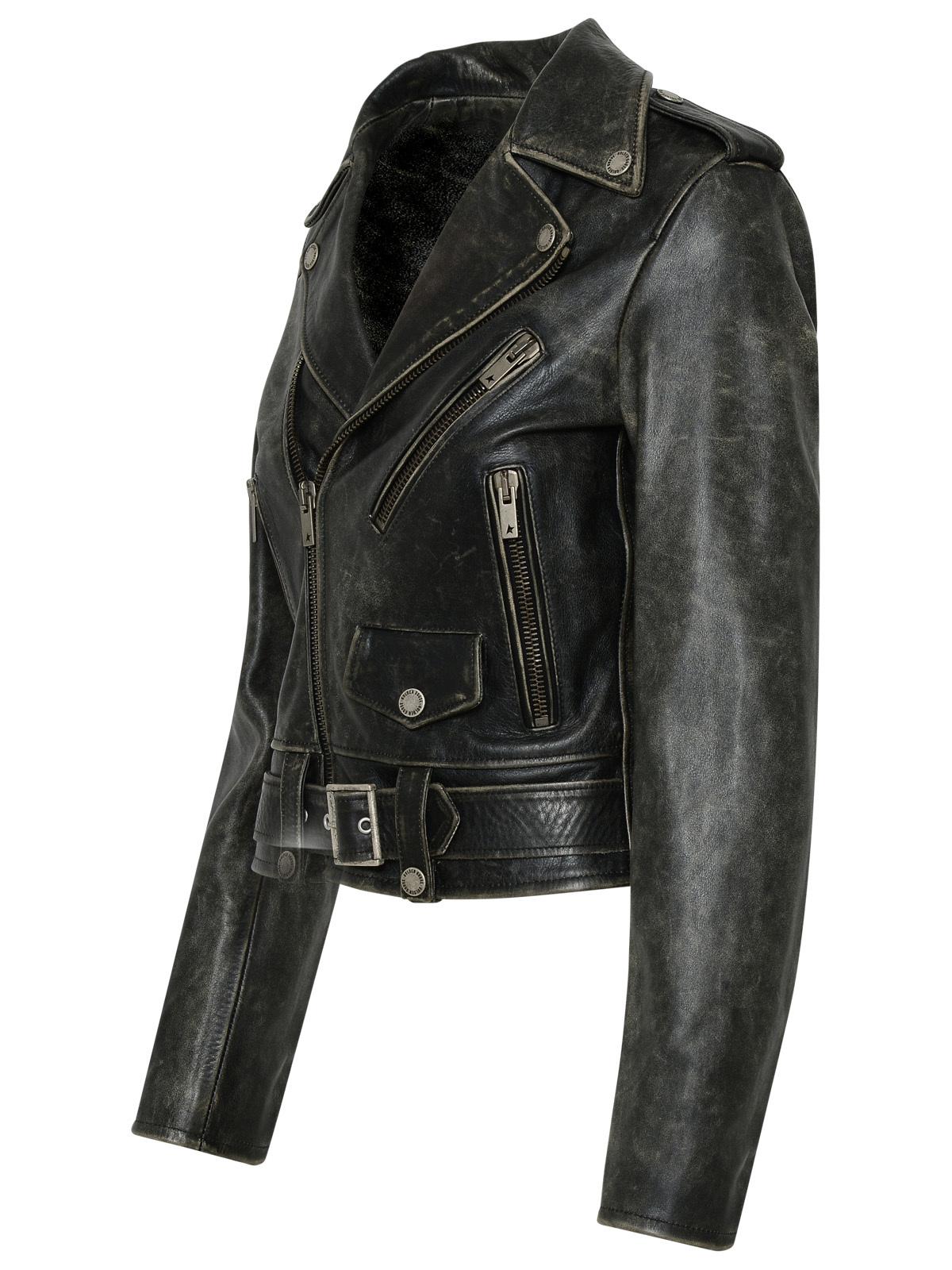 Golden Goose Leather Jacket Women GOLDEN GOOSE