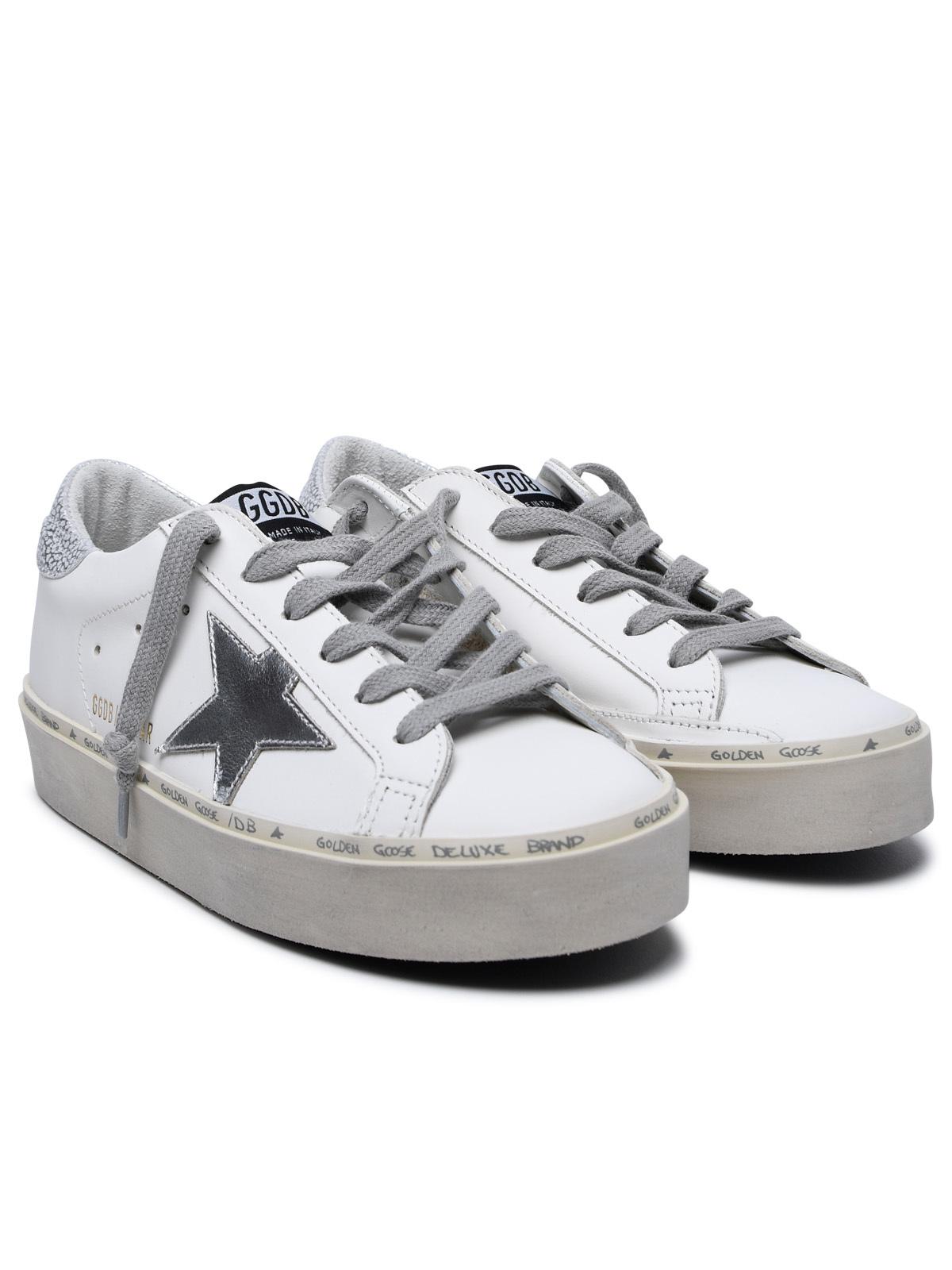 Golden Goose Hi Star Sneakers In White Leather Women GOLDEN GOOSE