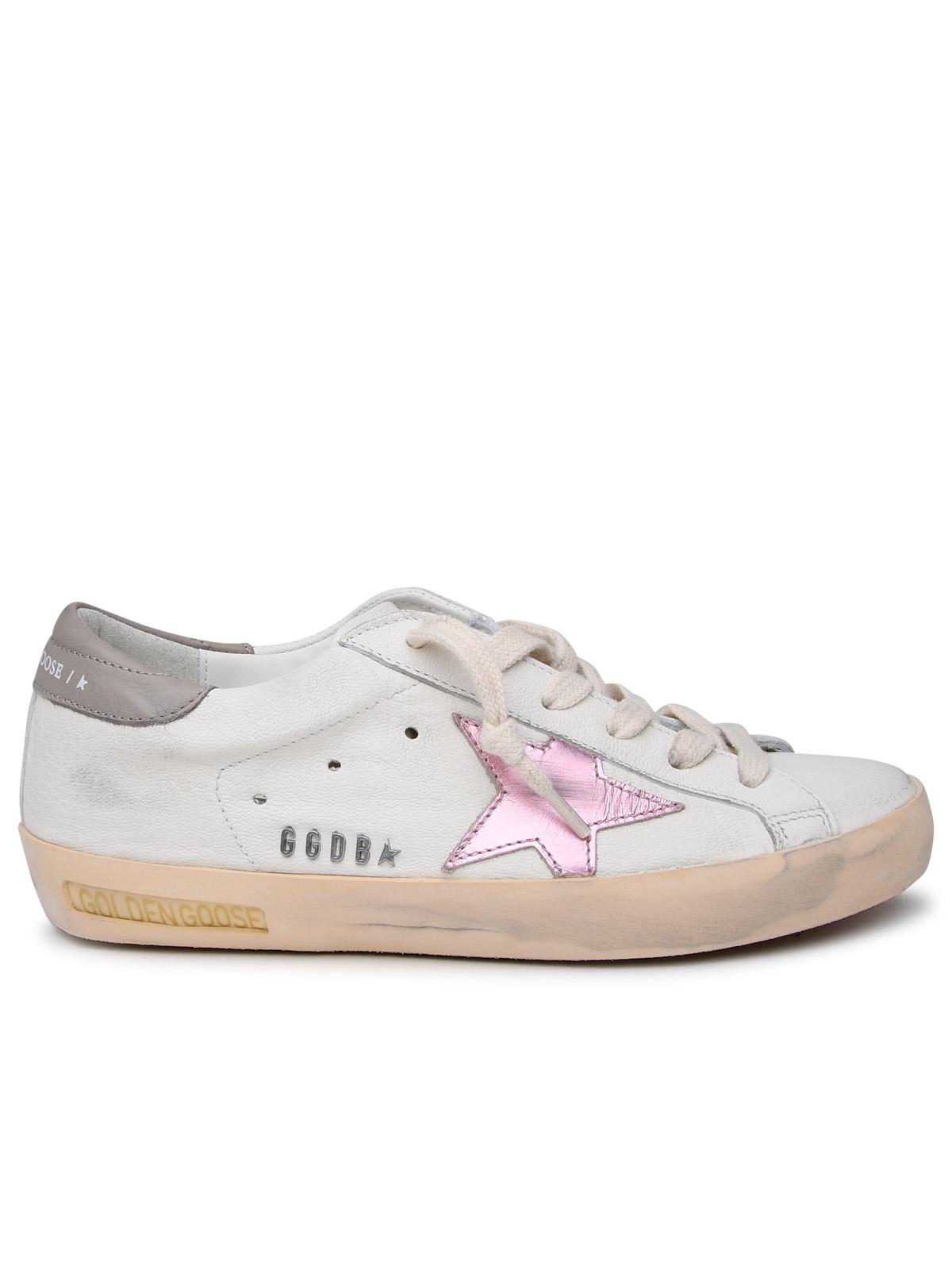 Golden Goose Superstar Sneakers In White Leather Women GOLDEN GOOSE