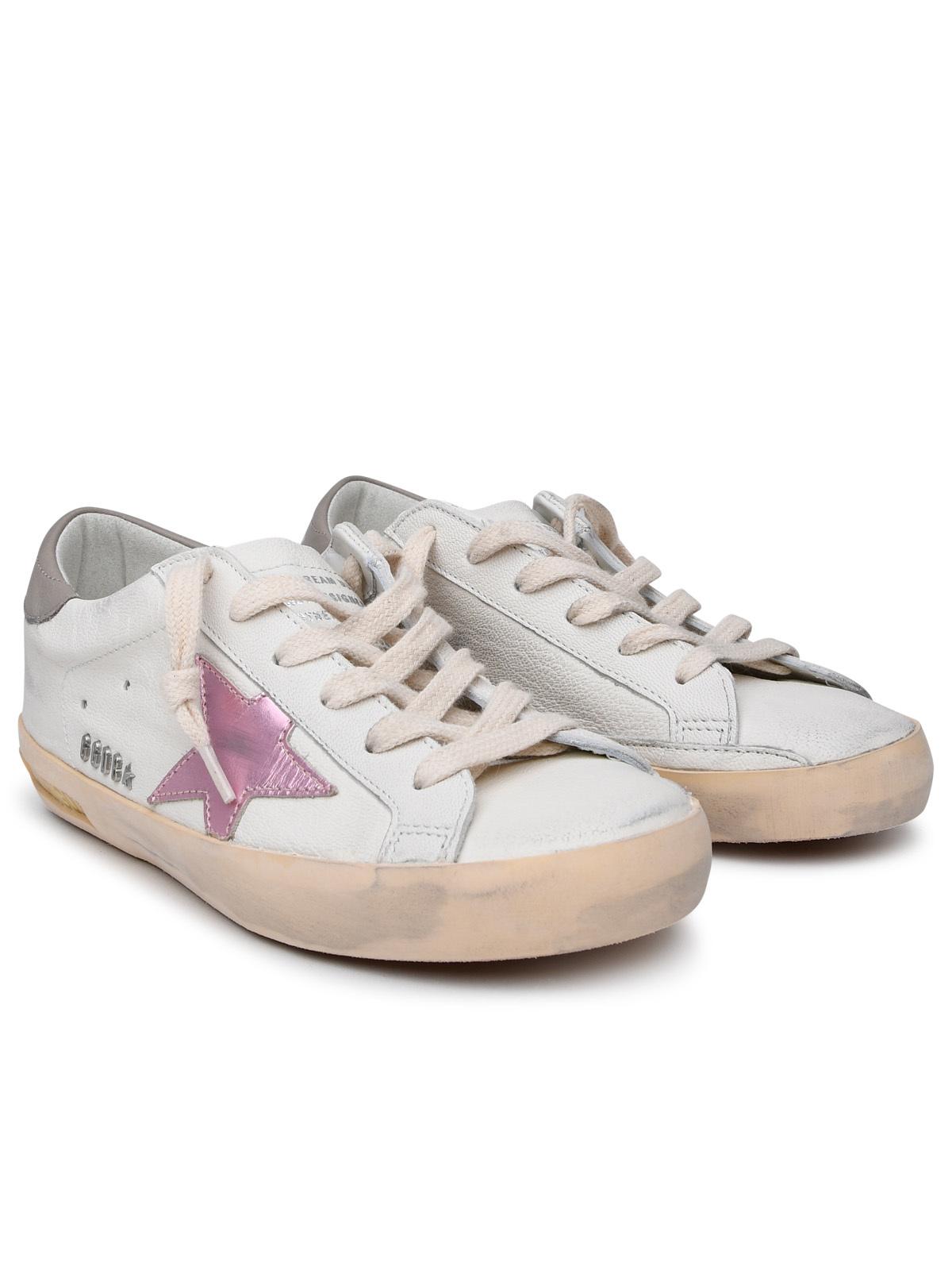 Golden Goose Superstar Sneakers In White Leather Women GOLDEN GOOSE