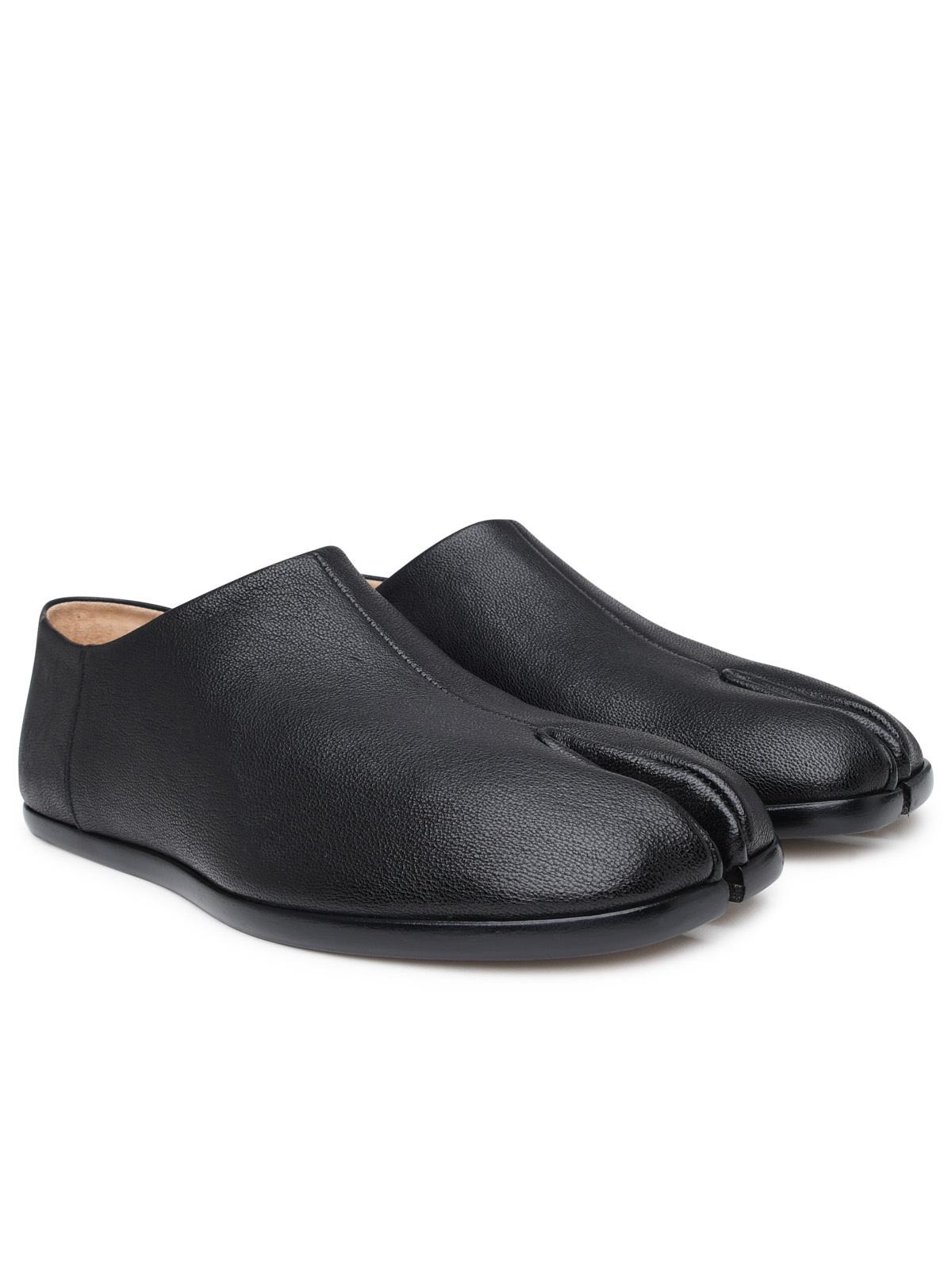 Maison Margiela Tabi Loafers In Black Leather Men MAISON MARGIELA