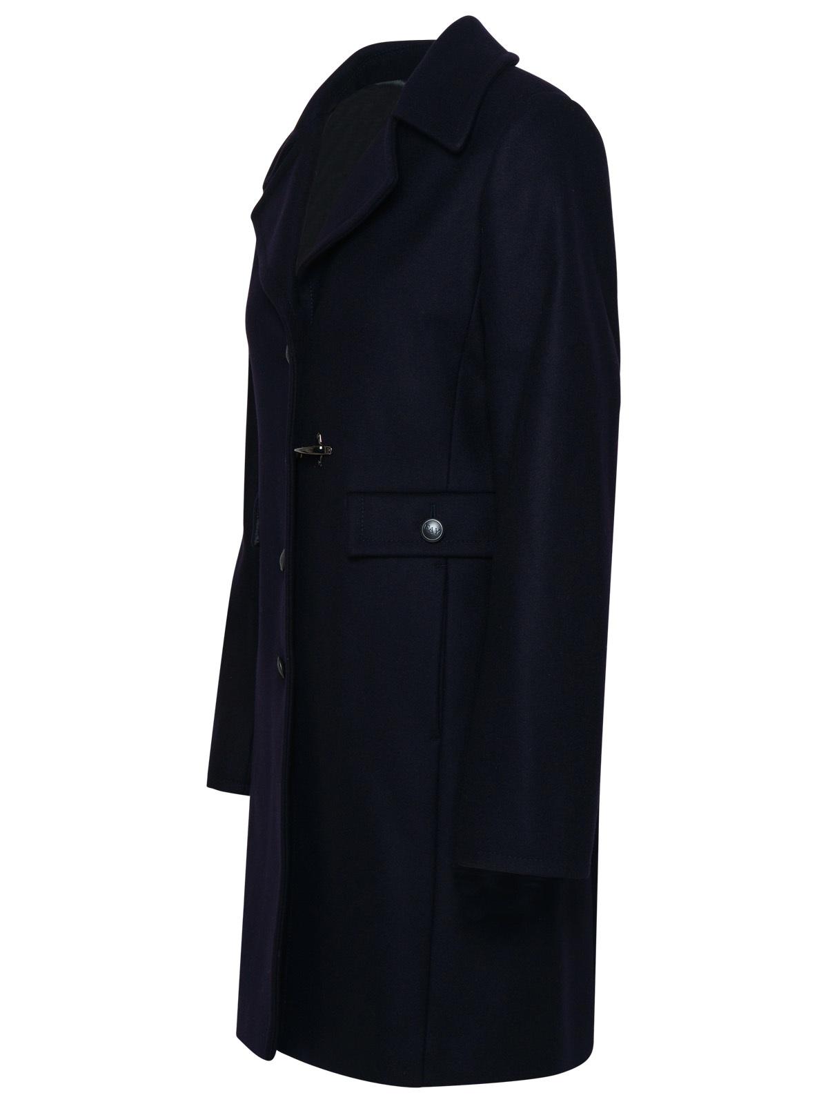 Fay Navy Virgin Wool Blend Coat Women FAY
