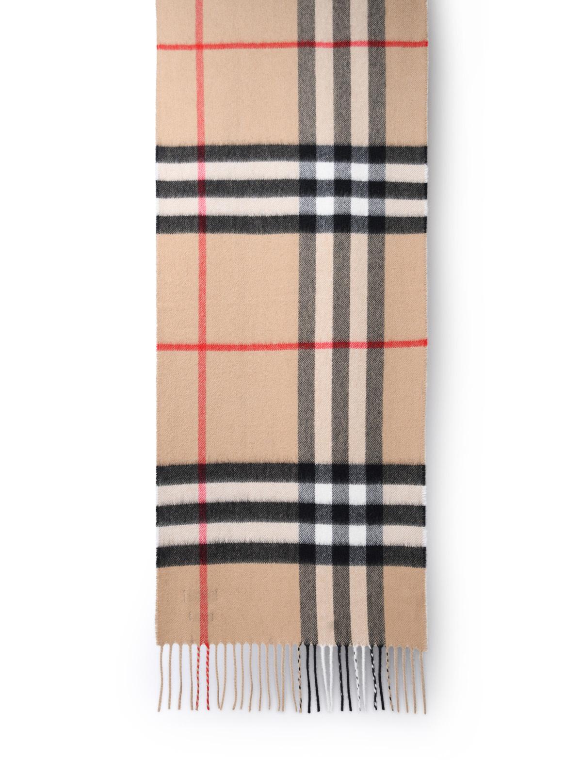 Burberry Beige Cashmere Scarf Women BURBERRY