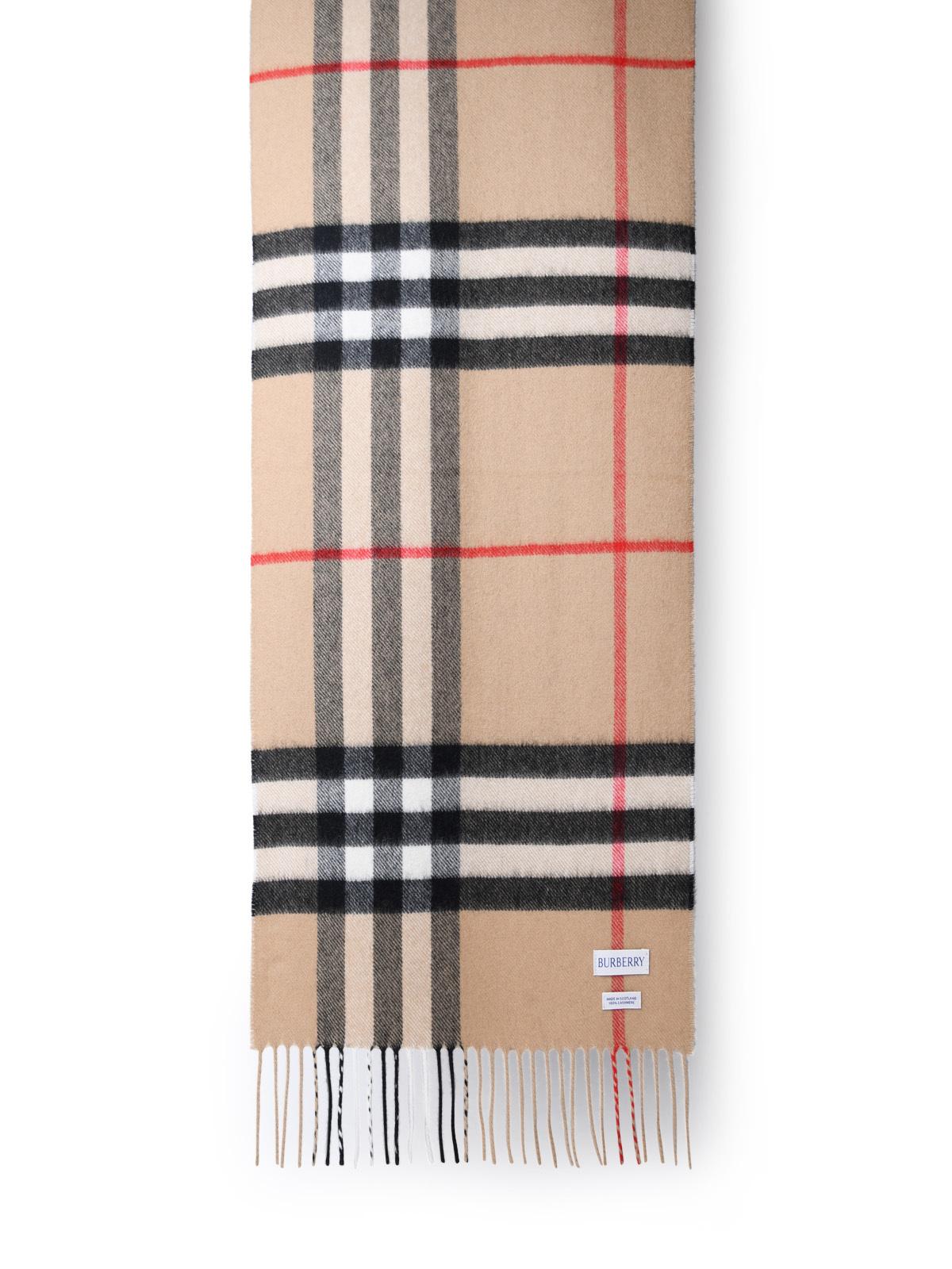 Burberry Beige Cashmere Scarf Women BURBERRY