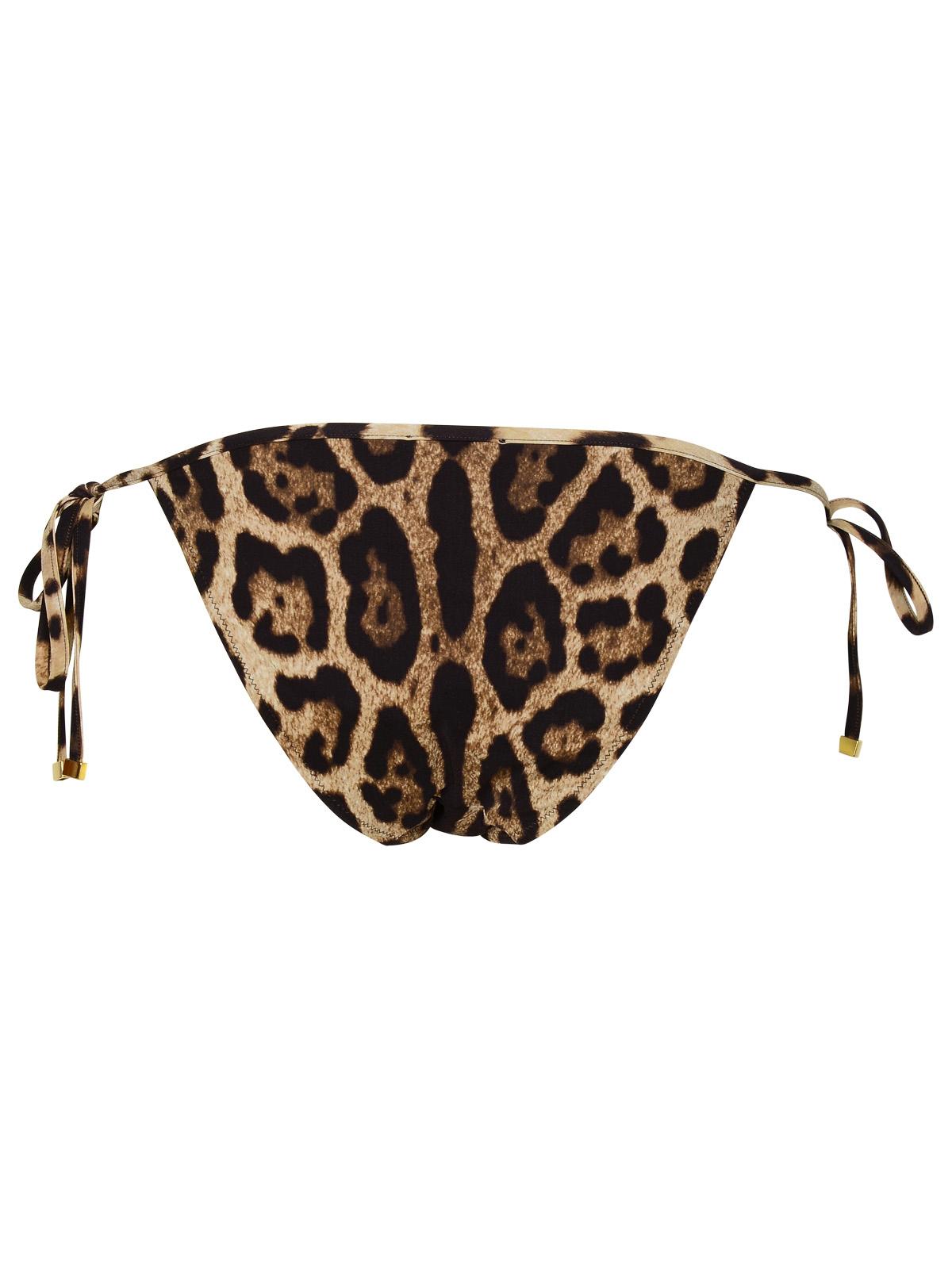 Dolce & Gabbana Brown Polyamide Blend Bikini Bottoms Women DOLCE & GABBANA