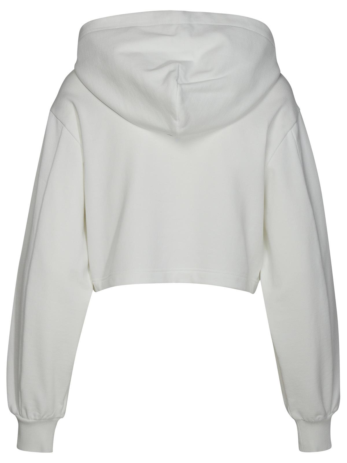 Dolce & Gabbana White Cotton Sweatshirt Women DOLCE & GABBANA