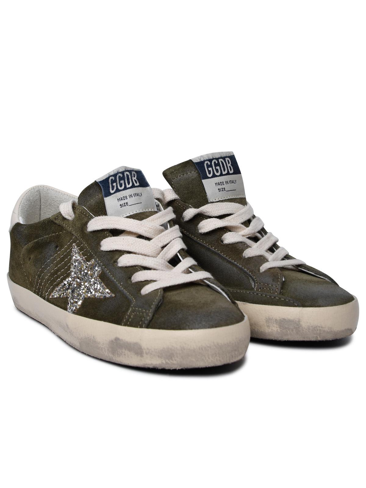 Golden Goose Woman Golden Goose 'Super-Star Classic' Green Leather Sneakers