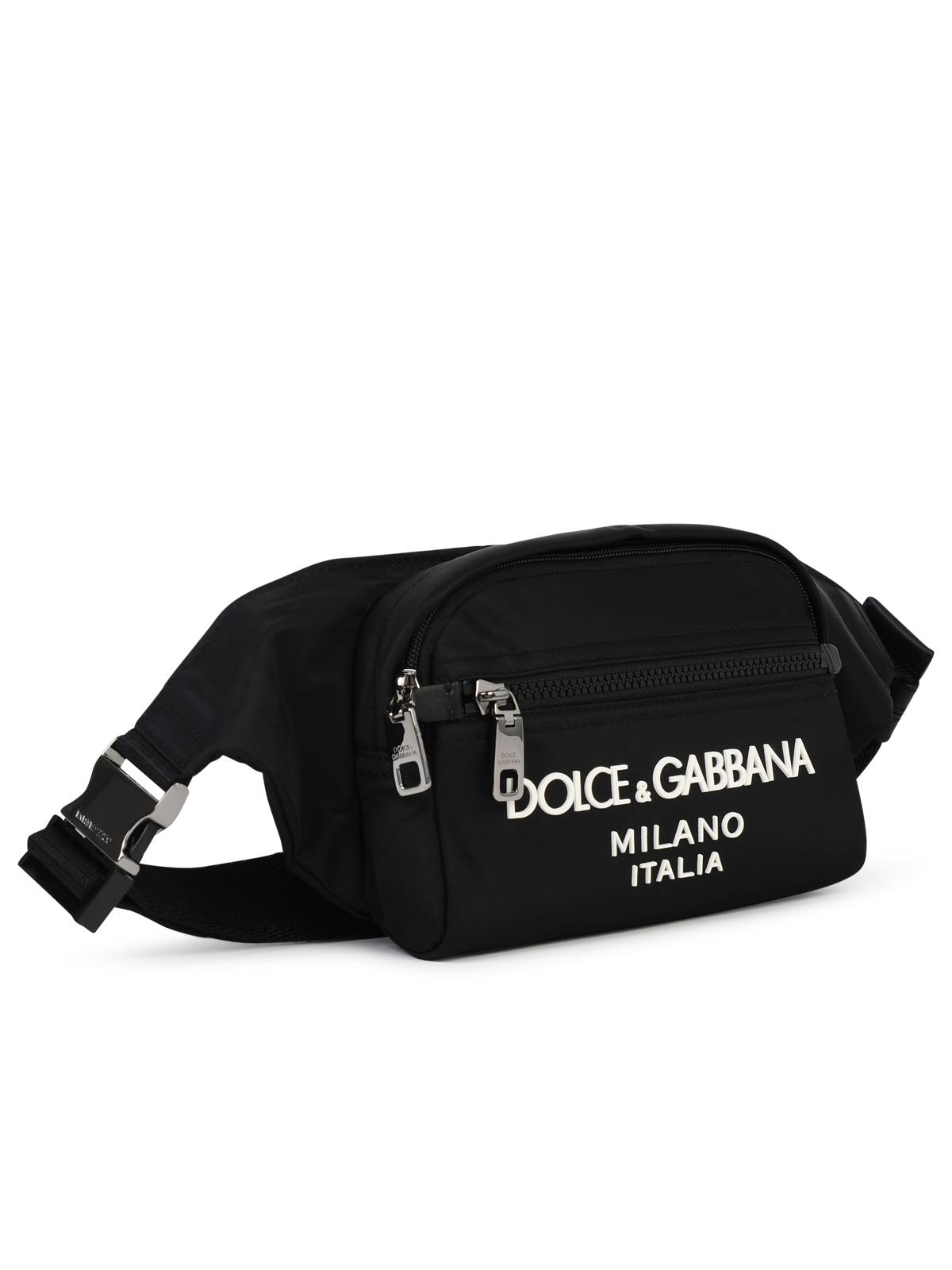 Dolce & Gabbana Small Black Nylon Fanny Pack Men DOLCE & GABBANA