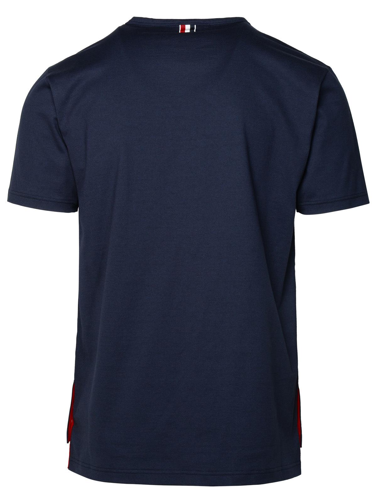 Thom Browne Navy Cotton T-Shirt Men THOM BROWNE