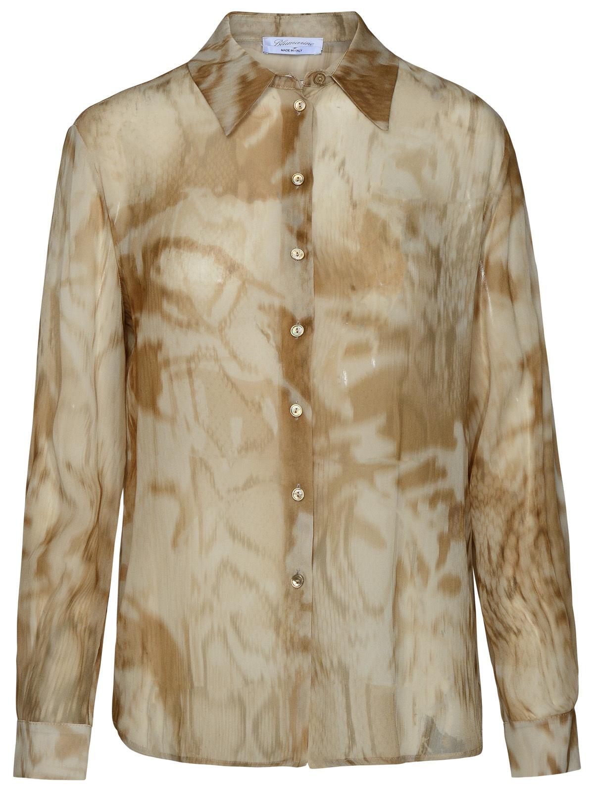 Blumarine Two-Tone Viscose Shirt Women BLUMARINE
