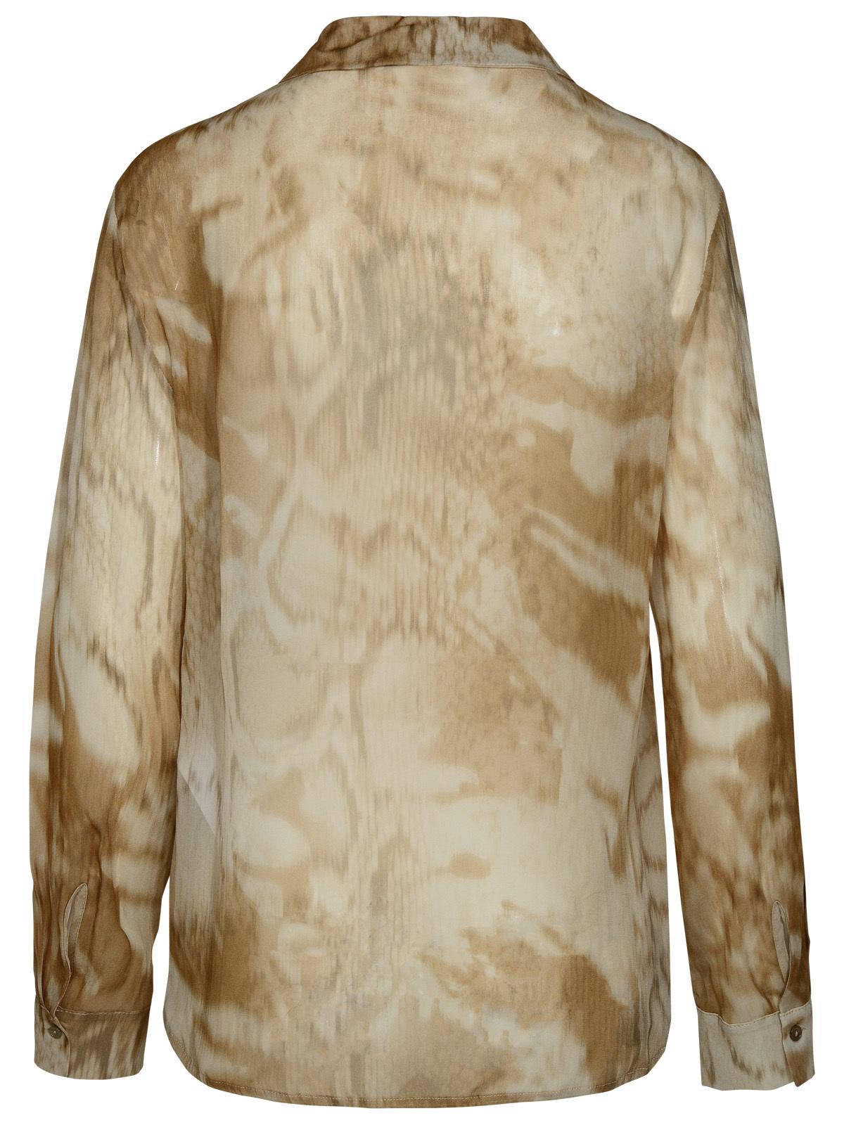 Blumarine Two-Tone Viscose Shirt Women BLUMARINE