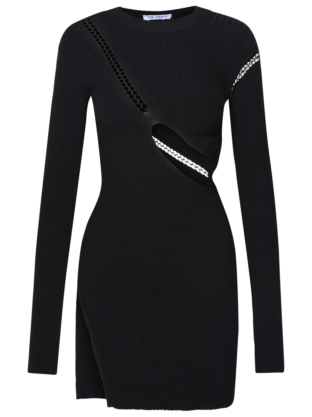 The Attico Black Viscose Blend Dress Women THE ATTICO